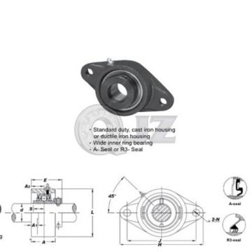 1 in 2-Bolts Flange Units Cast Iron HCFL205-16 Mounted Bearing HC205-16+FL205