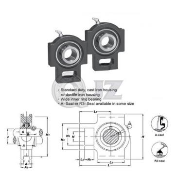 2x 2 in Take Up Units Cast Iron UCT211-32 Mounted Bearing UC211-32+T211 New