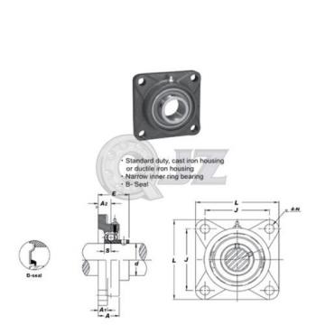 3/4 in Square Flange Units Cast Iron SBF204-12 Mounted Bearing SB204-12+F204