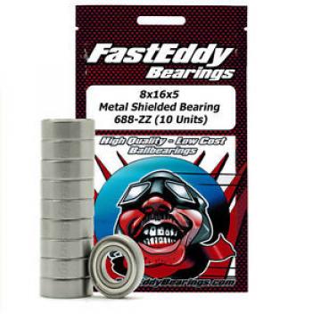 8x16x5 Metal Shielded Bearing 688-ZZ (10 Units)