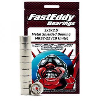 2x5x2.5 Metal Shielded Bearing MR52-ZZ (10 Units)