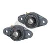 2x 40 mm 2-Bolts Flange Units Cast Iron HCFL208 Mounted Bearing HC208 + FL208 #1 small image