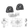 2x 1/2 in Take Up Units Cast Iron HCT201-8 Mounted Bearing HC201-8+T204 New