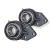 2x 1  1/4 in 3-Bolt Flange Bracket Units Cast Iron UCFB206-20 Mounted Bearing #1 small image