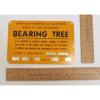 BEARING TREE - Metal SIGN - UNITED STATES DEPARTMENT OF THE INTERIOR