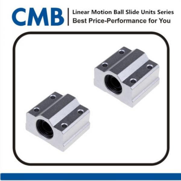 2pcs SC8UU SCS8UU Linear Motion Ball Bearing Slide Unites Bushing 8mm Brand New #1 image