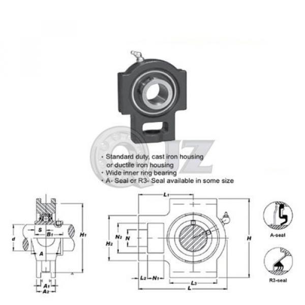 25 mm Take Up Units Cast Iron UCT205 Mounted Bearing UC205 + T205 New (QTY:1) #2 image