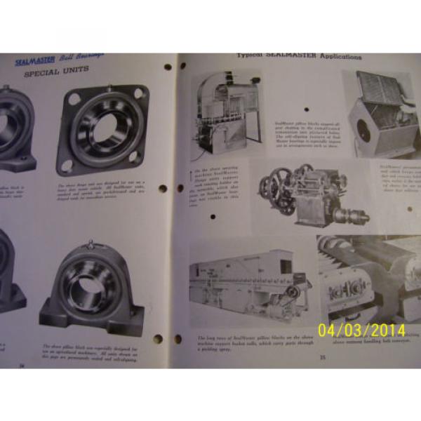 VINTAGE  SEAL MASTER  ADVERTISING  BROCHURE -BALL BEARING UNITS #2 image